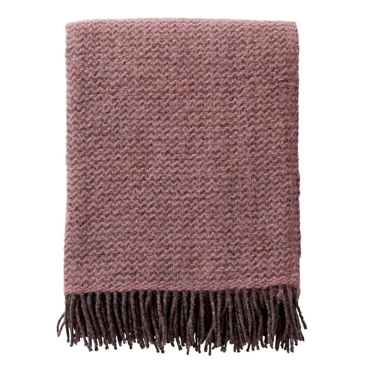 Wave ullpläd, Rose cloud Klippan Yllefabrik