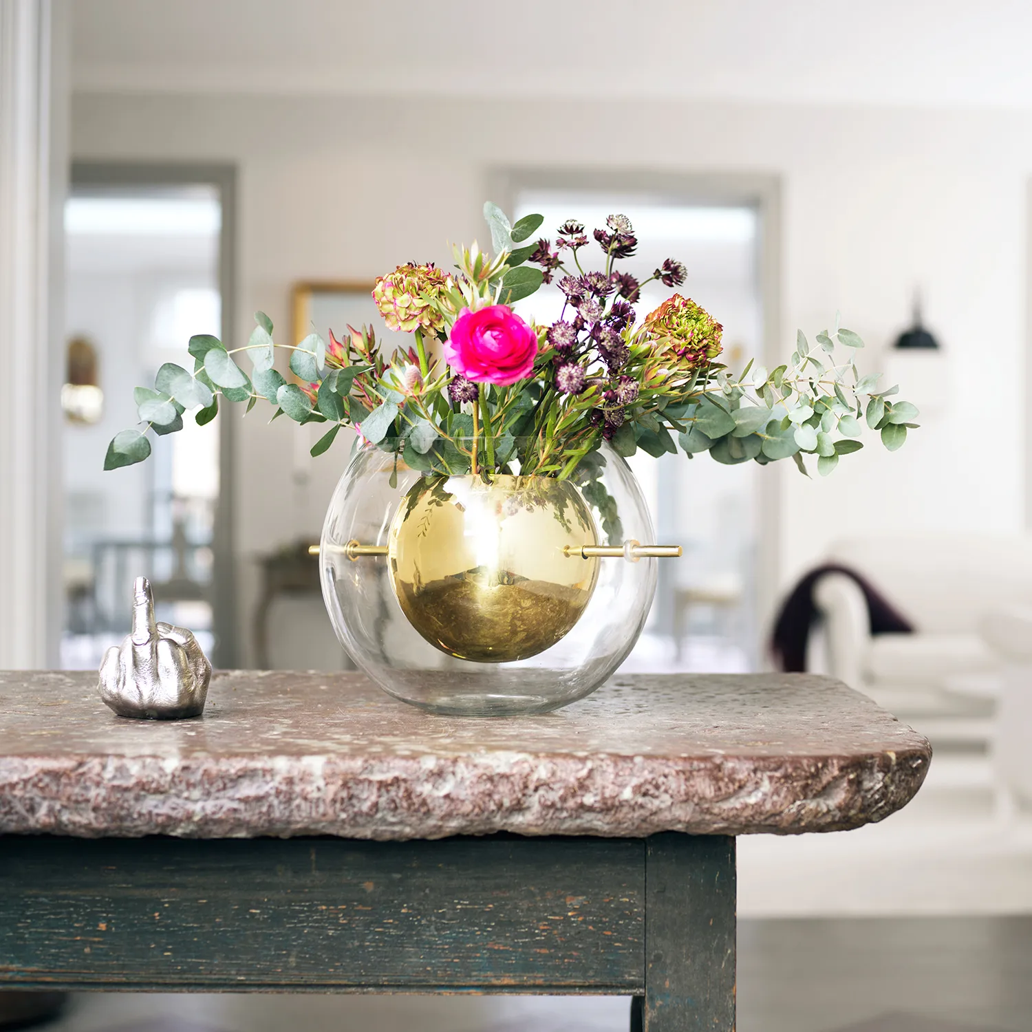 Alba rund vas, Mässing KLONG