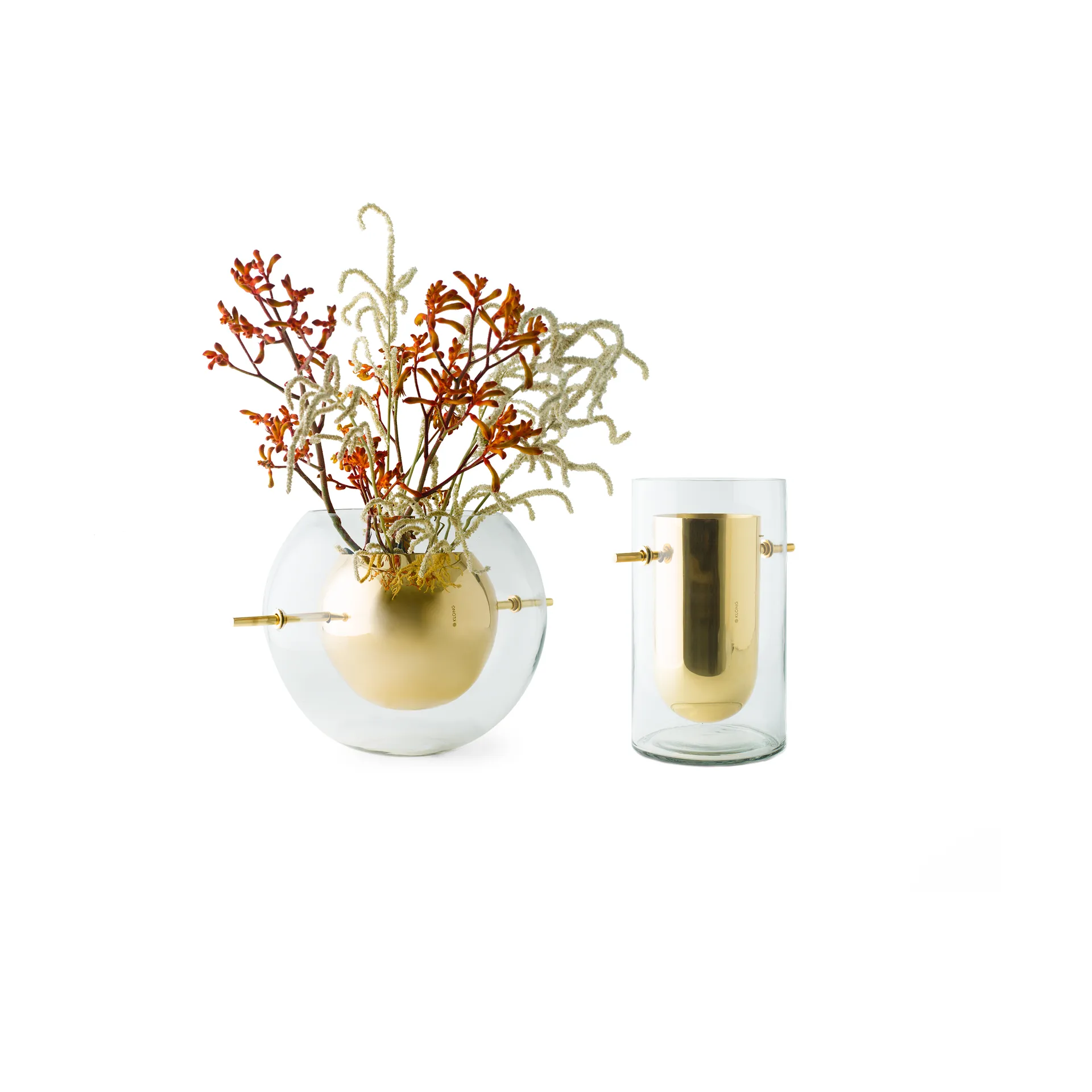 Alba rund vas, Mässing KLONG