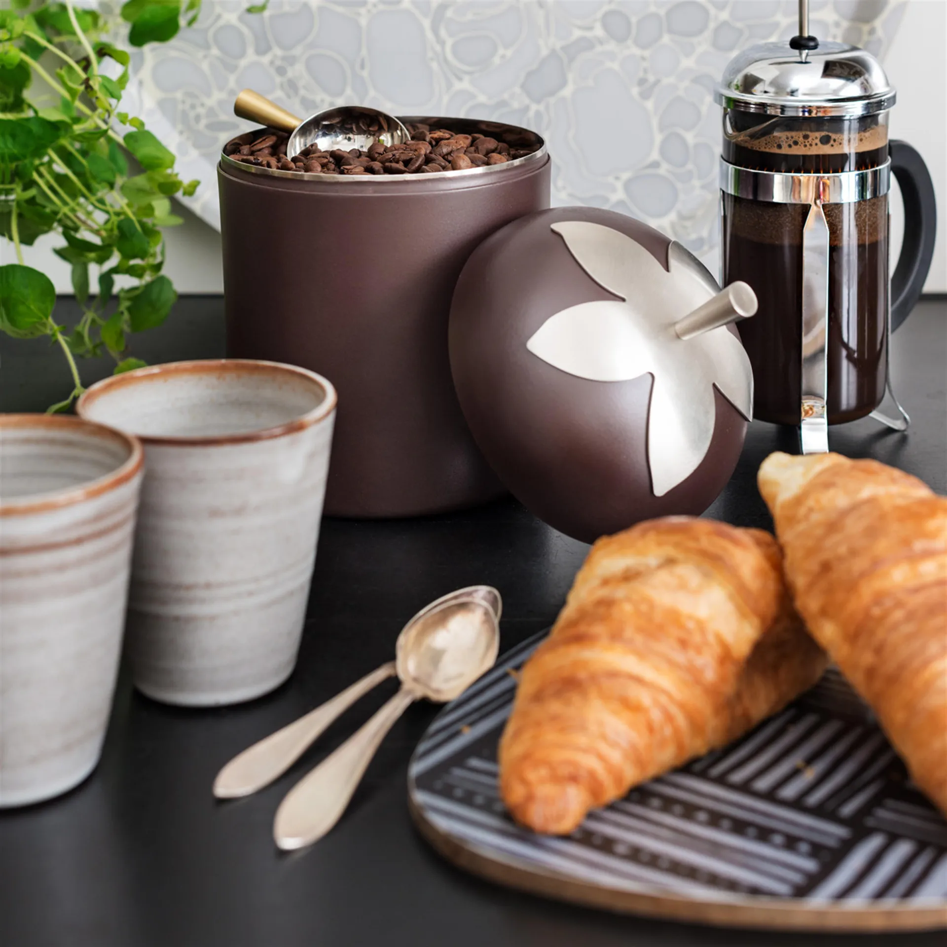 Blad burk, stor, brun KLONG