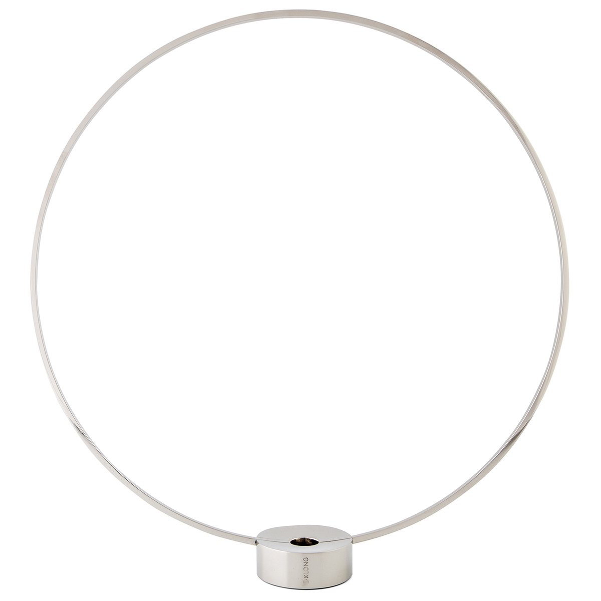 KLONG Gloria ljusstake, stor nickel | Skandinavisk Design | Ljusstakar | Silverfärgad