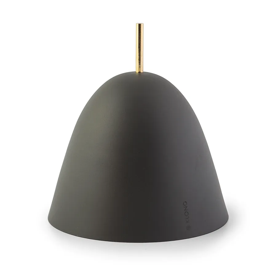 Gömma förvaring medium 16,5 cm, Grå-mässing KLONG