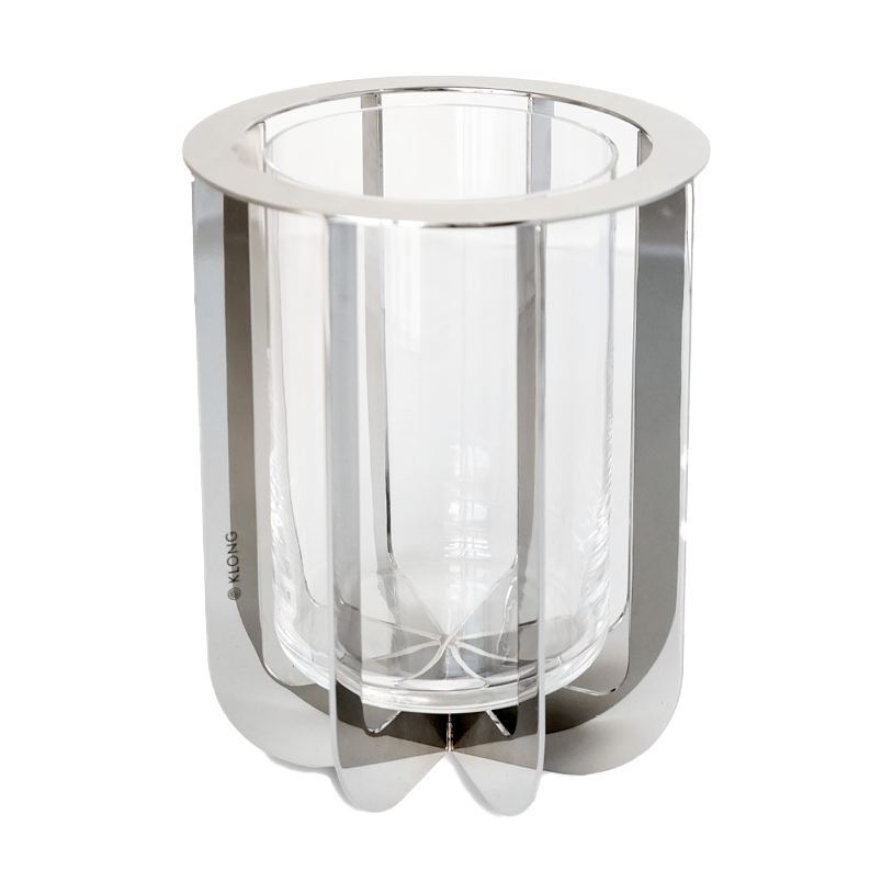 KLONG Jazz vas 20 cm Silver | Skandinavisk Design | Vaser | Silverfärgad