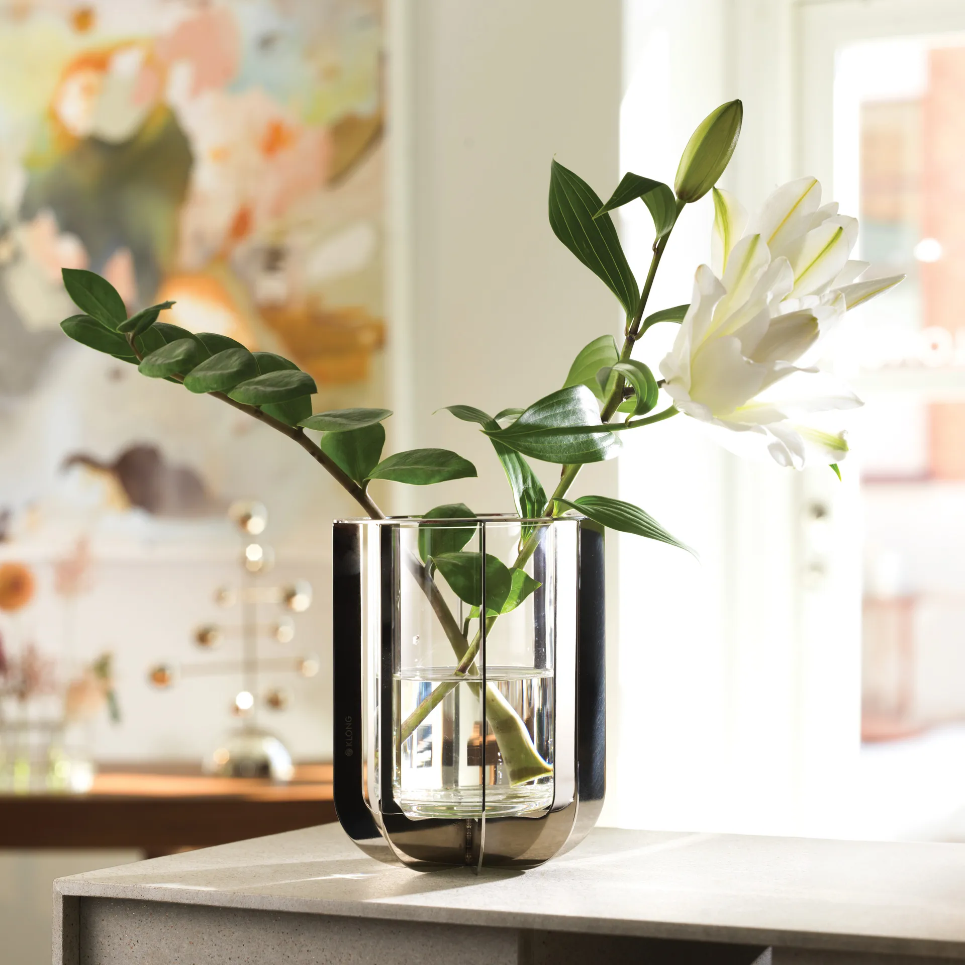 Jazz vas 20 cm, Silver KLONG