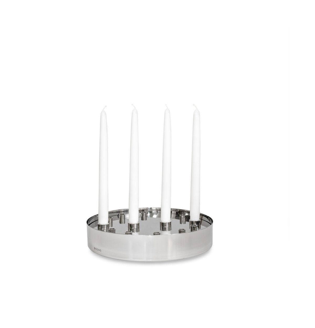 KLONG Jubel adventsljusstake Silver | Skandinavisk Design | Ljusstakar | Silverfärgad