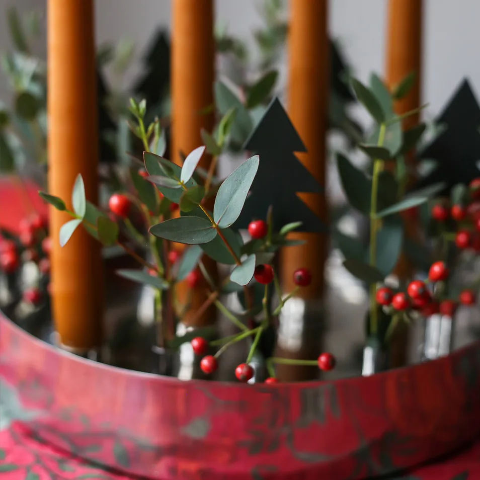 Jubel adventsljusstake, Silver KLONG