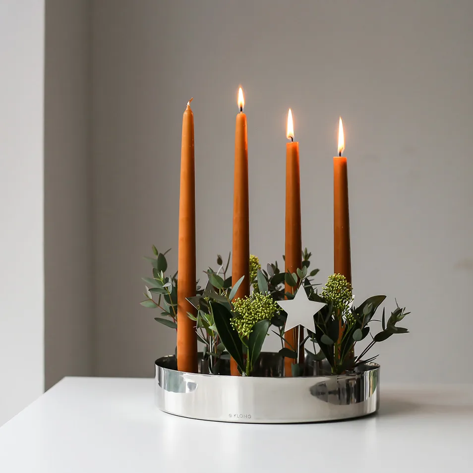 Jubel adventsljusstake, Silver KLONG