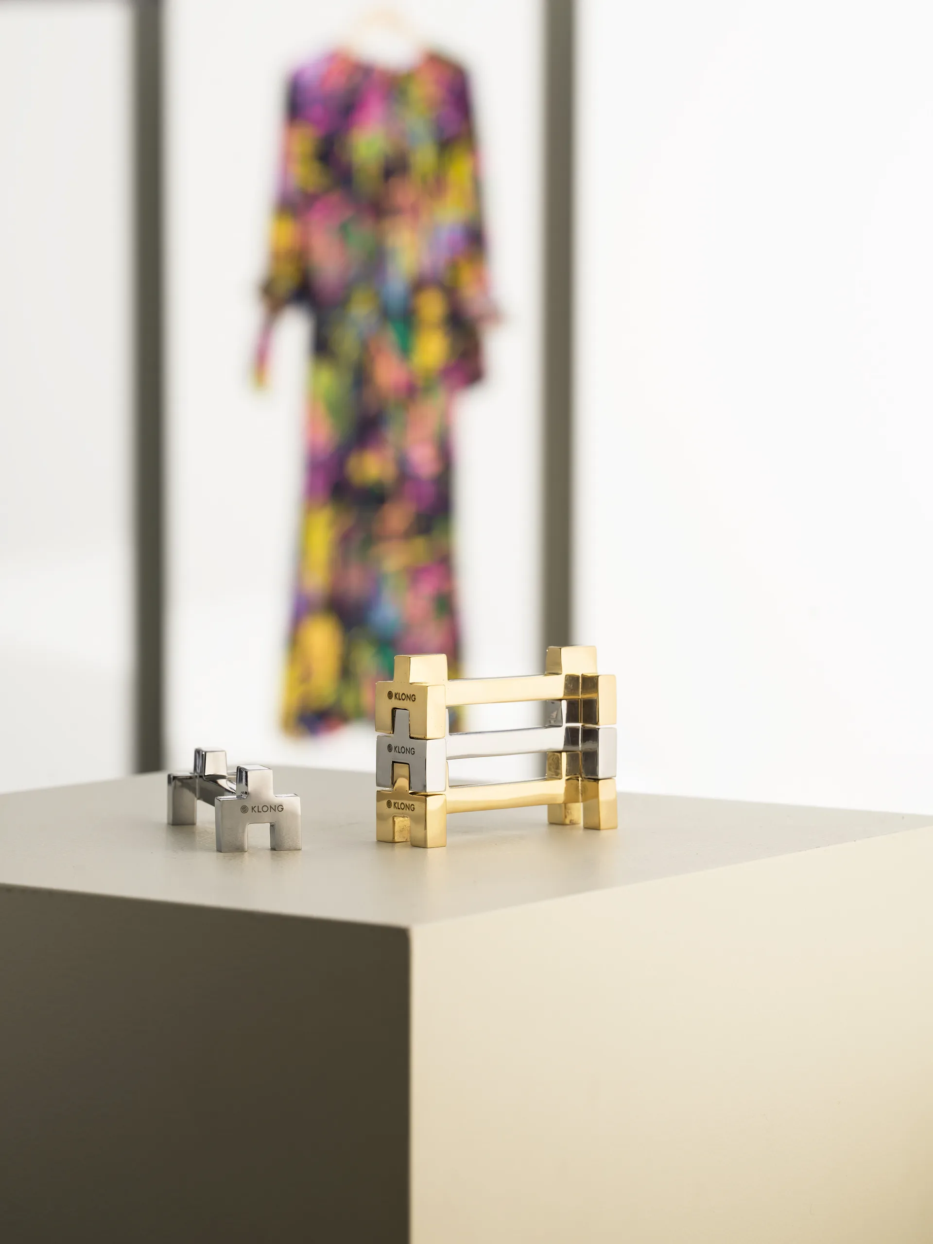 Signe bestickhållare 2-pack, Mässing KLONG