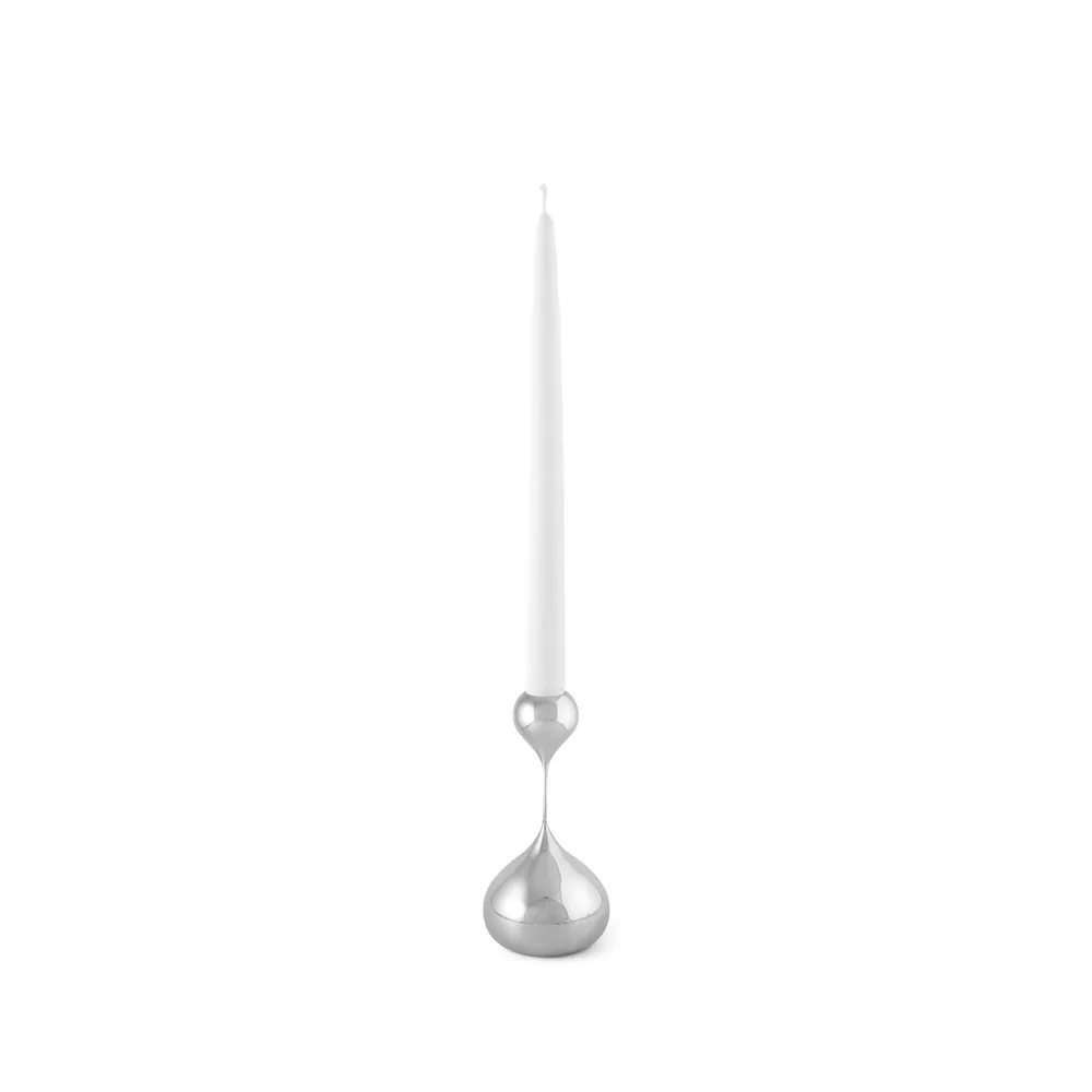 KLONG Tender ljusstake liten Nickel