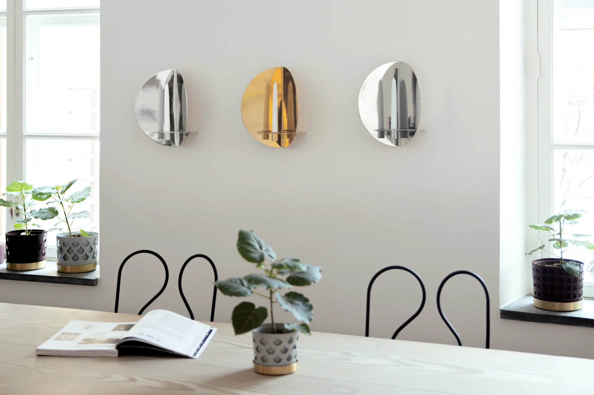 Twilight ljusstake vägg, Mässing KLONG