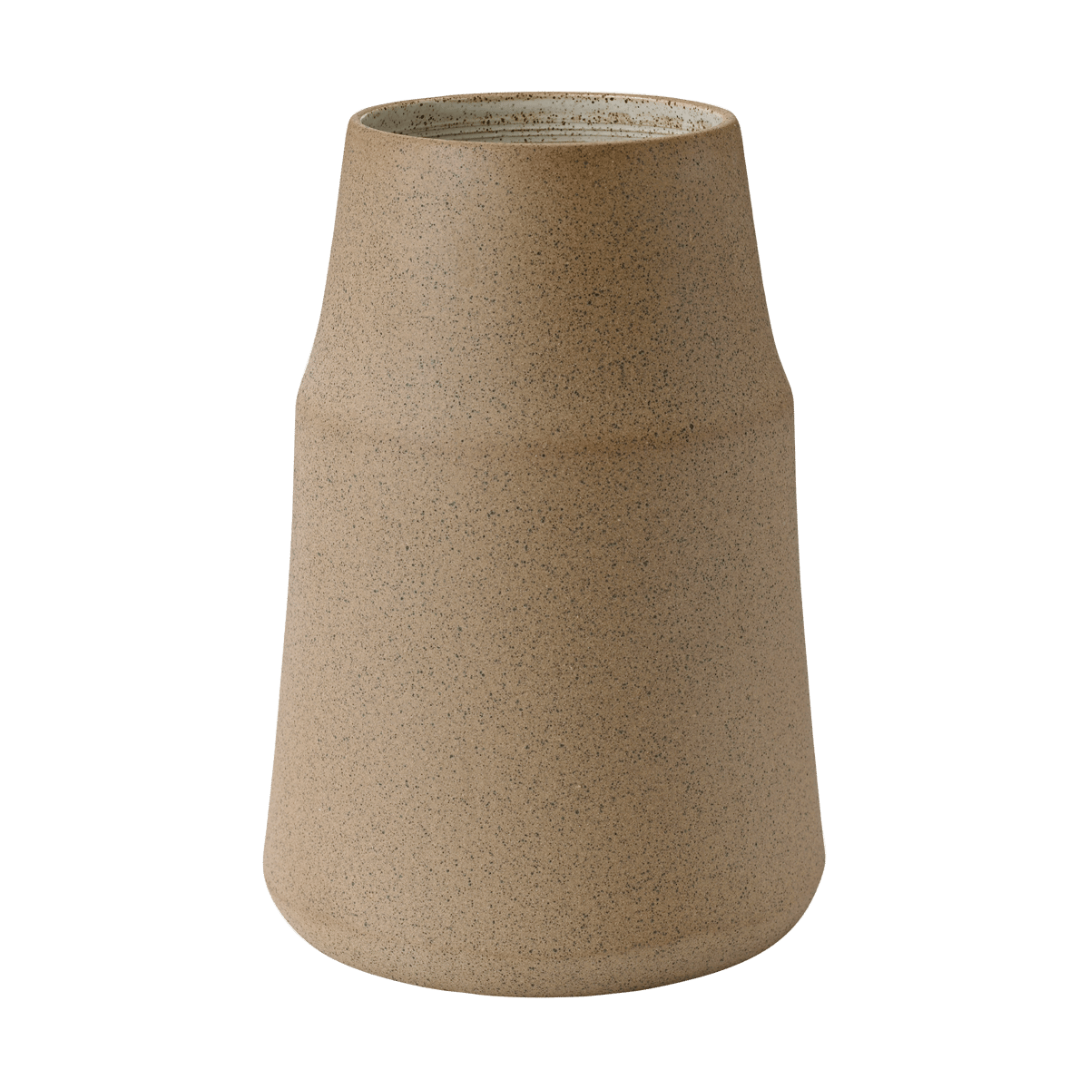 Knabstrup Keramik Clay vas 18 cm Warm sand | Skandinavisk Design | Vaser | Beige