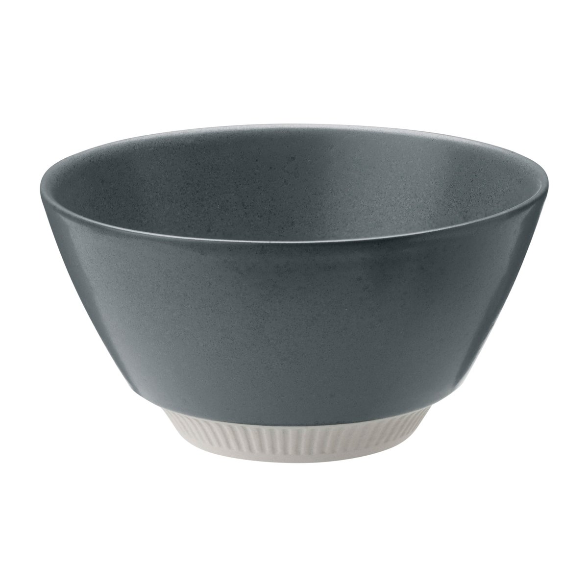 Knabstrup Keramik Colorit skål 14 cm Mörkgrå | Skandinavisk Design | Frukostskålar | Grå