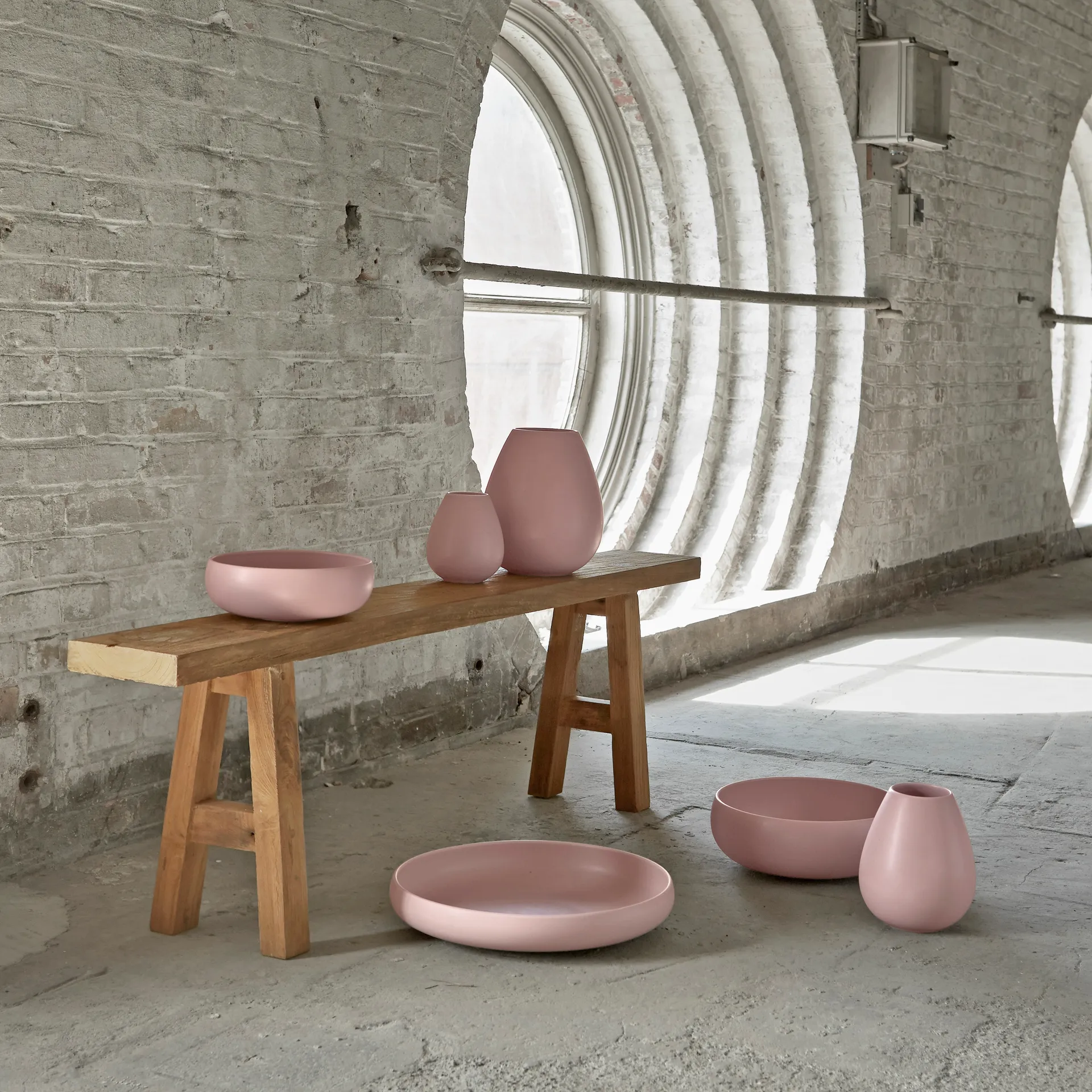 Earth vas 24 cm, Rosa Knabstrup Keramik