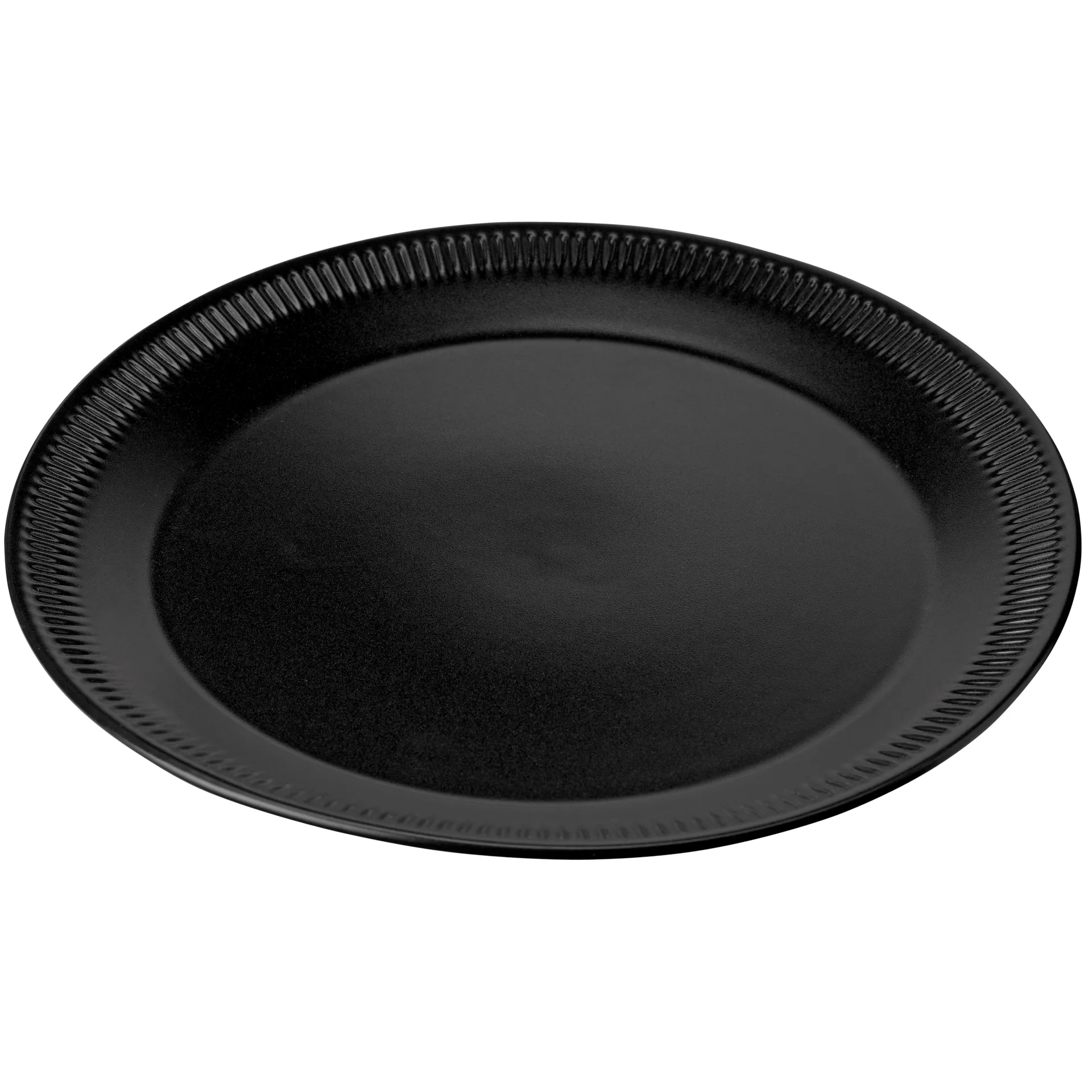 Knabstrup mattallrik svart, 27 cm Knabstrup Keramik
