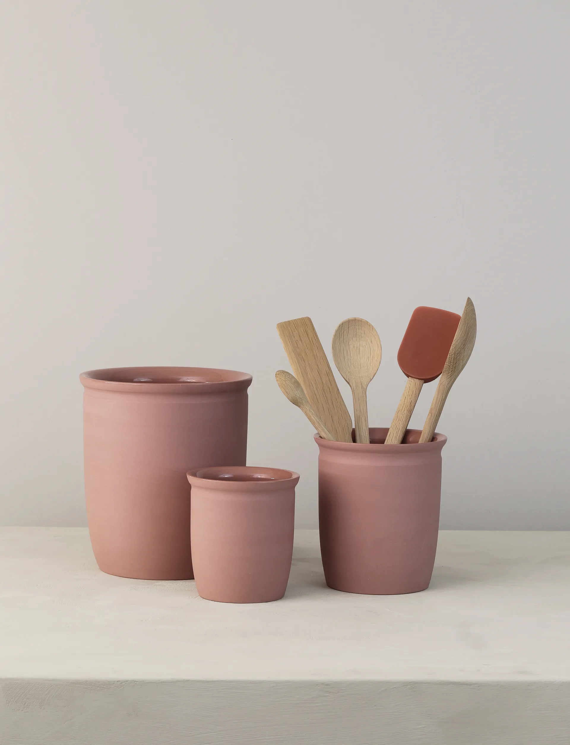 Knabstrup syltkruka, Dark rose, 1 L Knabstrup Keramik