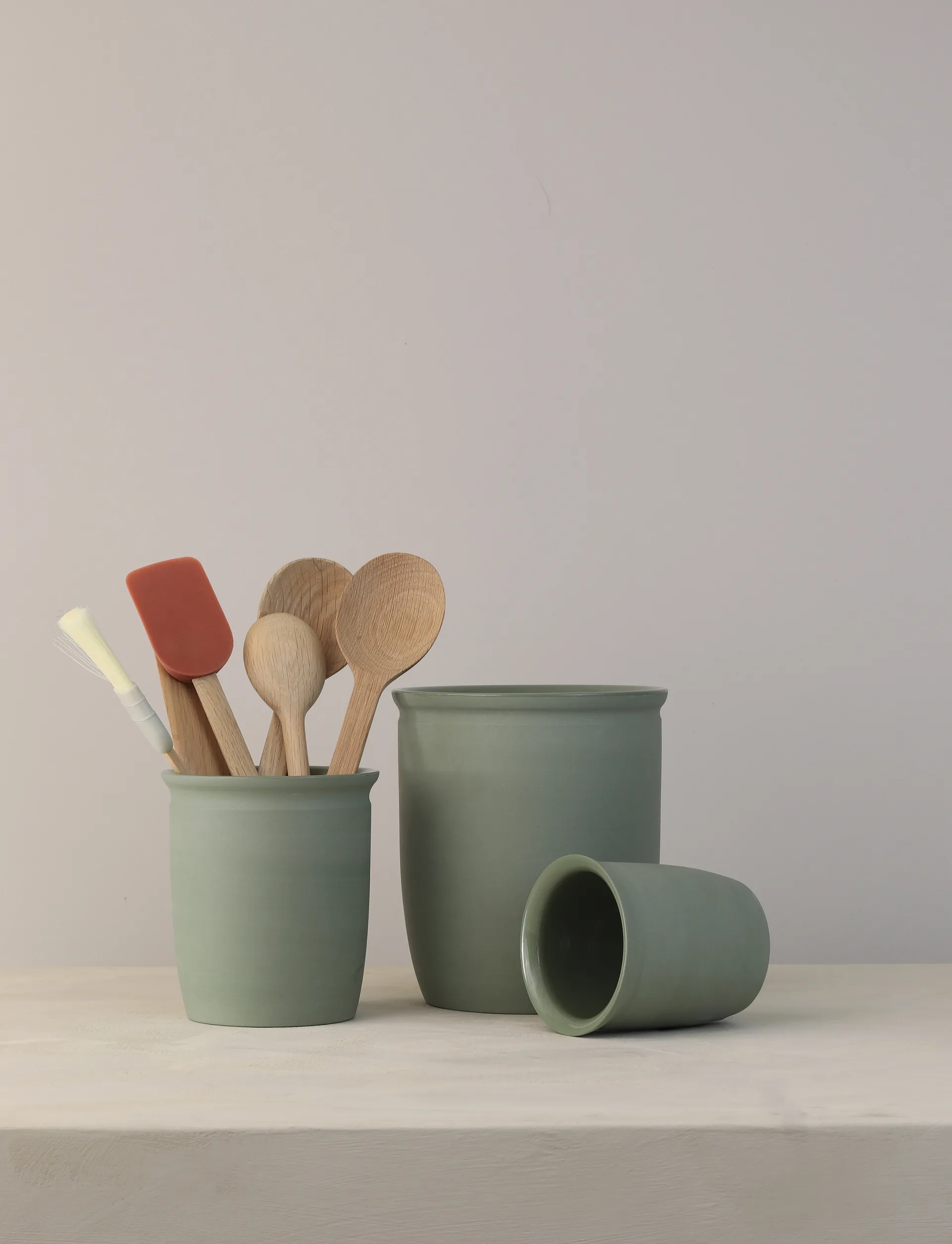 Knabstrup syltkruka, Olive, 2 L Knabstrup Keramik