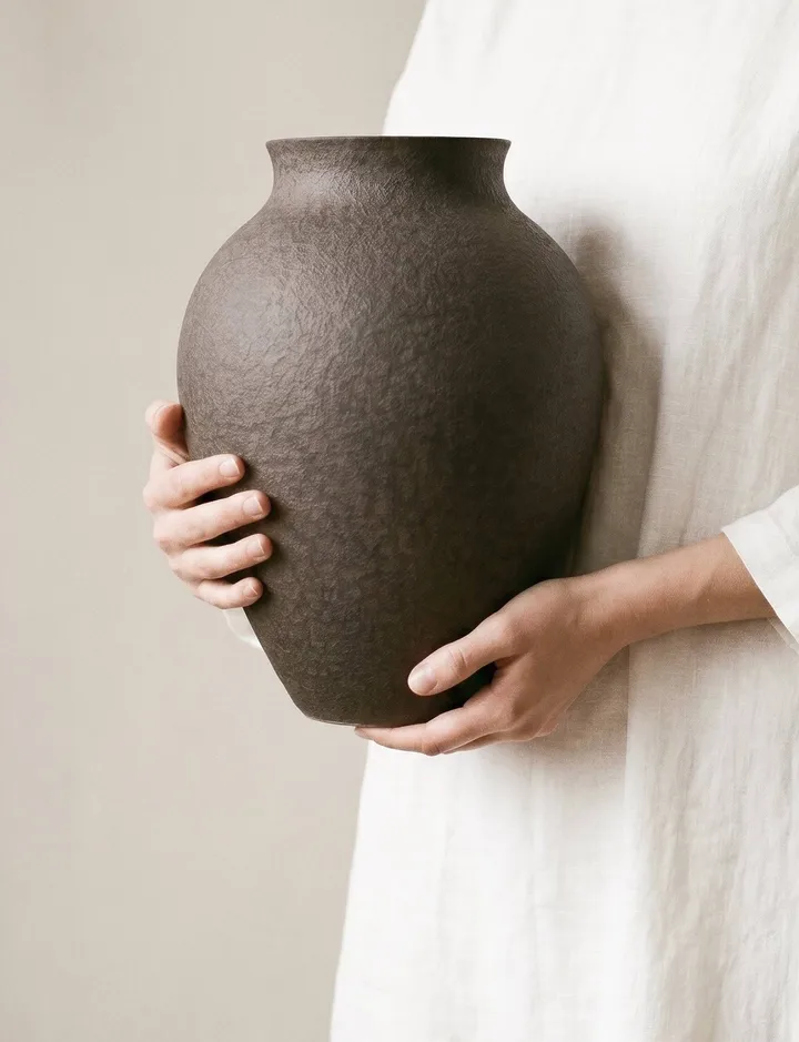Knabstrup vas 20 cm - Bark - Knabstrup Keramik