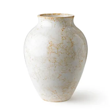 Knabstrup vas Natura 27 cm - Vit-ljusbrun - Knabstrup Keramik
