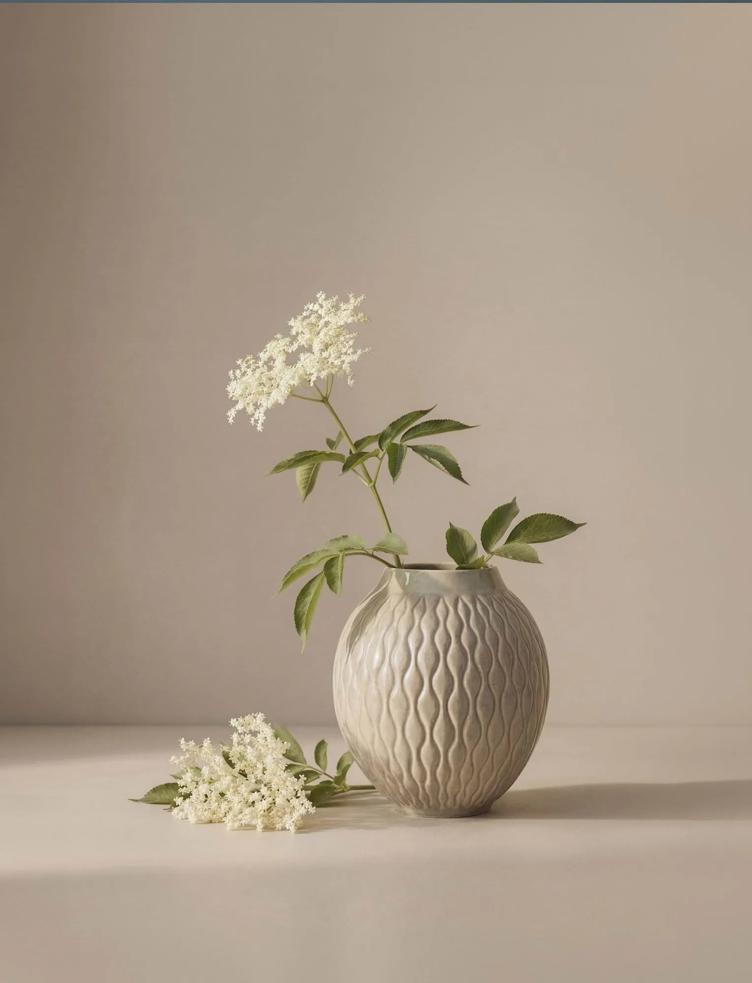 Solum vas, Ash, 24 cm Knabstrup Keramik