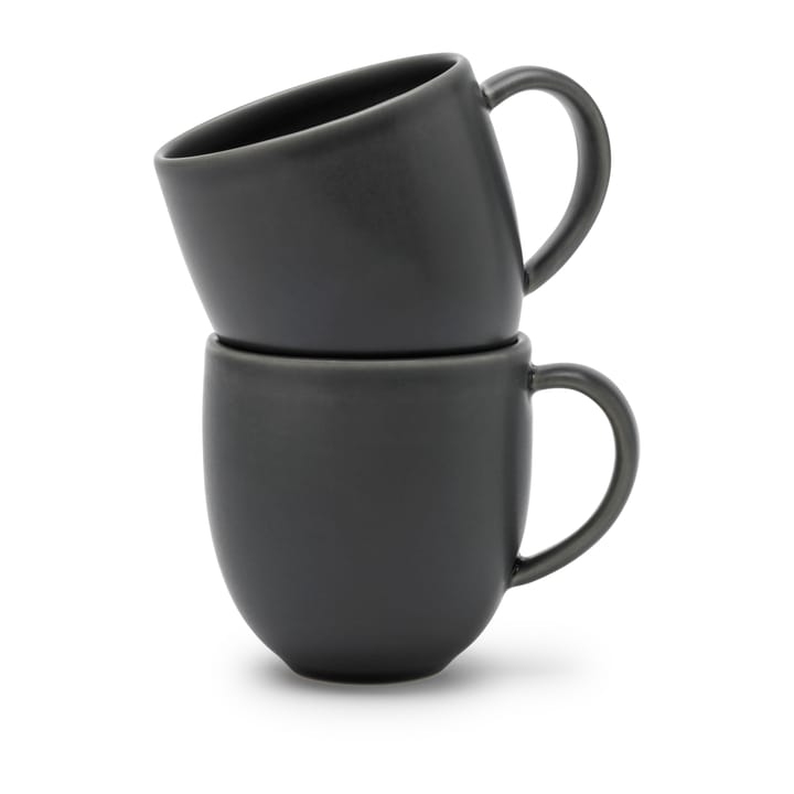 Tavola mugg 30 cl 2-pack - Grå - Knabstrup Keramik