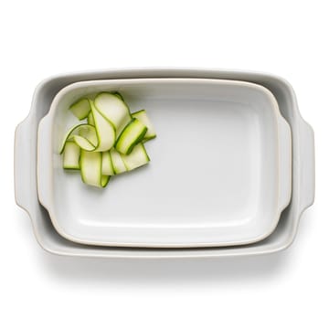 Tavola ugnsform 2 delar - Vit - Knabstrup Keramik