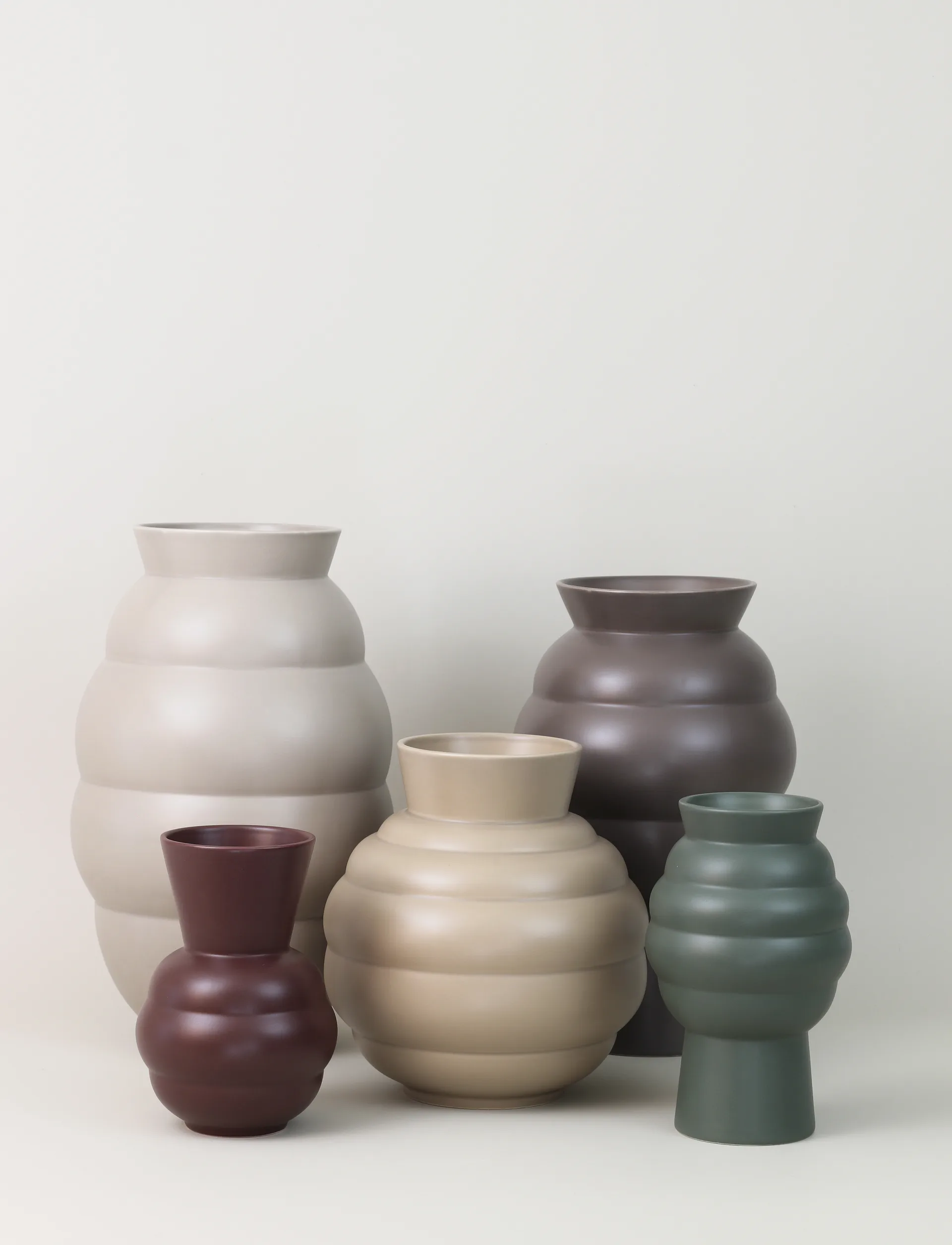 Tortus Archie vas No2 23.5 cm, Dark green Knabstrup Keramik