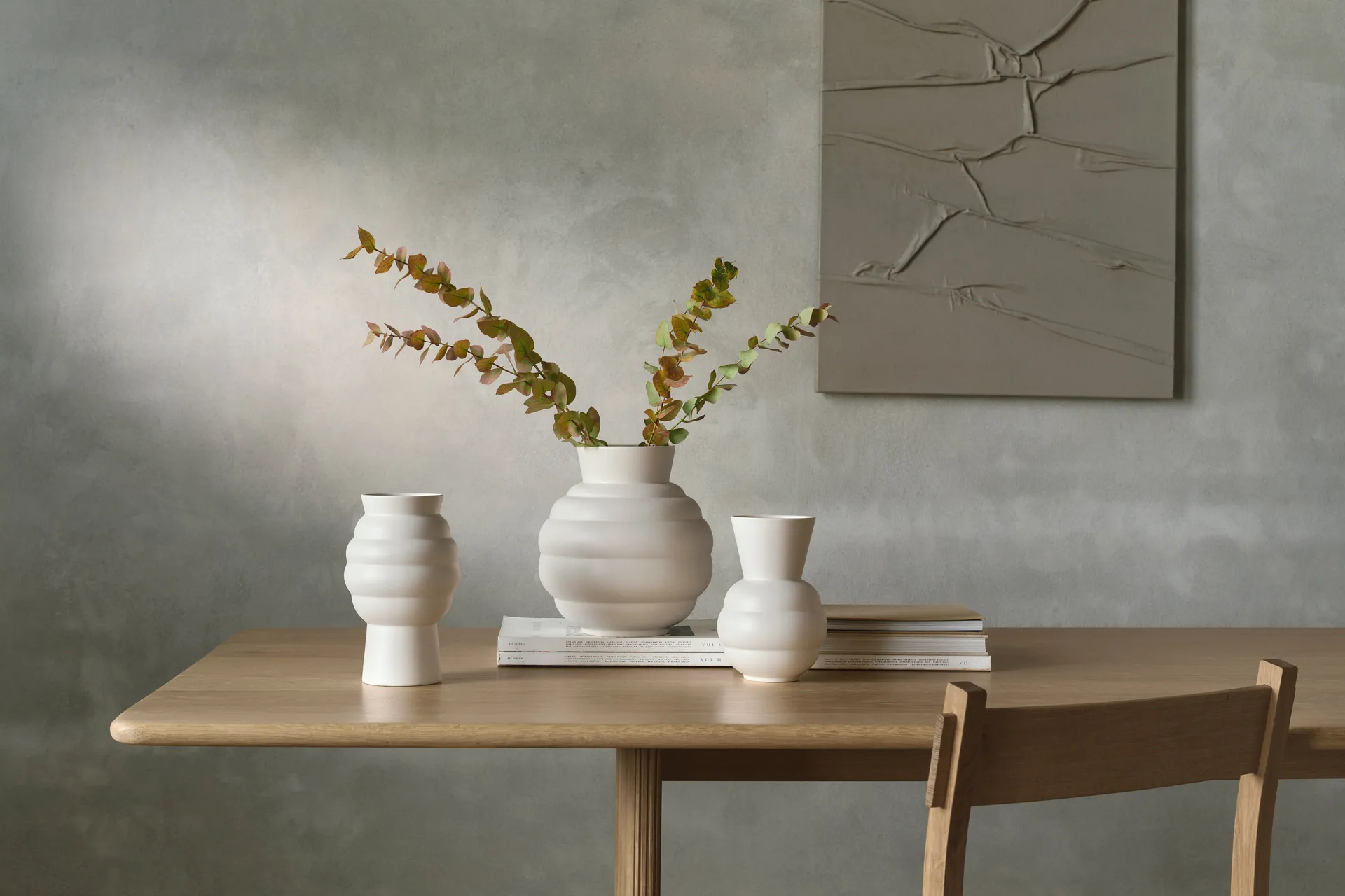 Tortus Archie vas No3 26.5 cm, White Knabstrup Keramik