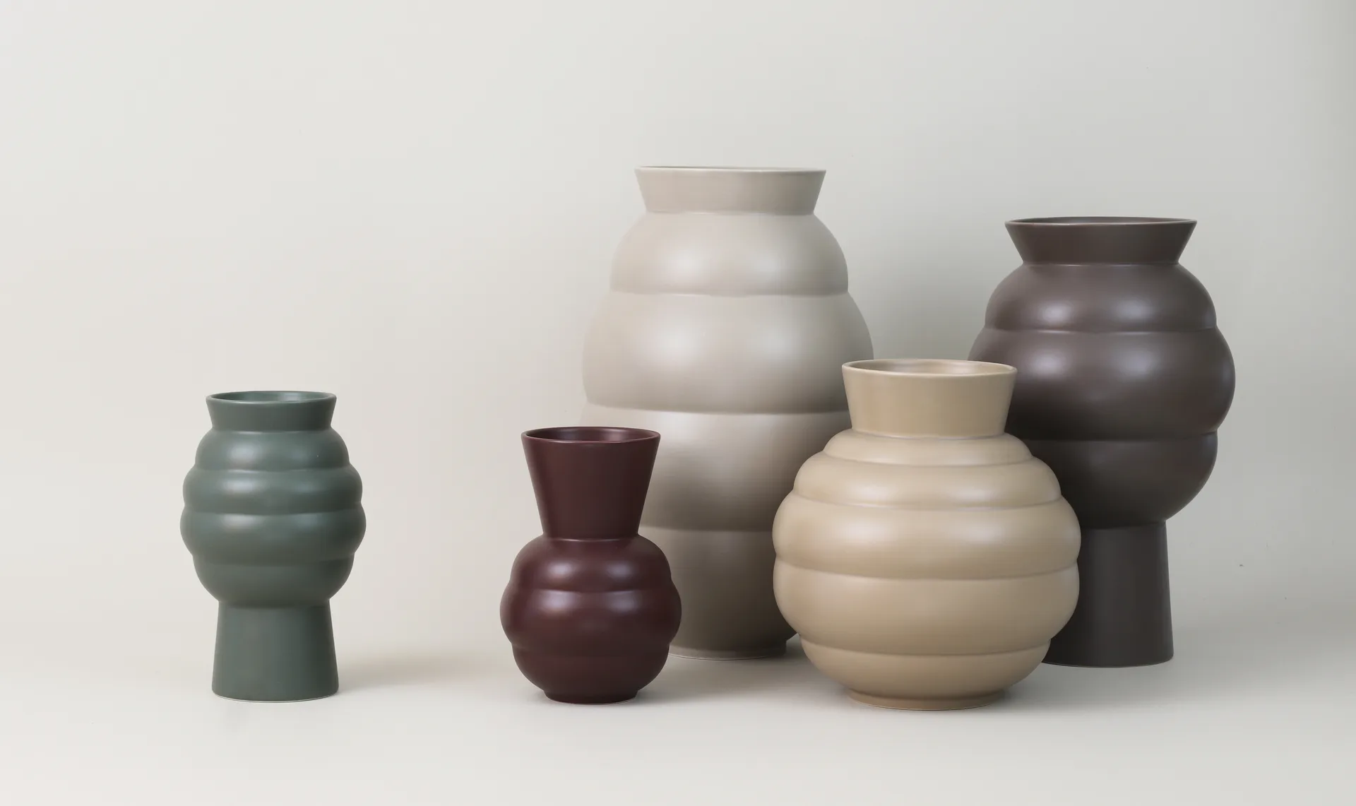 Tortus Archie vas No4 37 cm, Dark grey Knabstrup Keramik