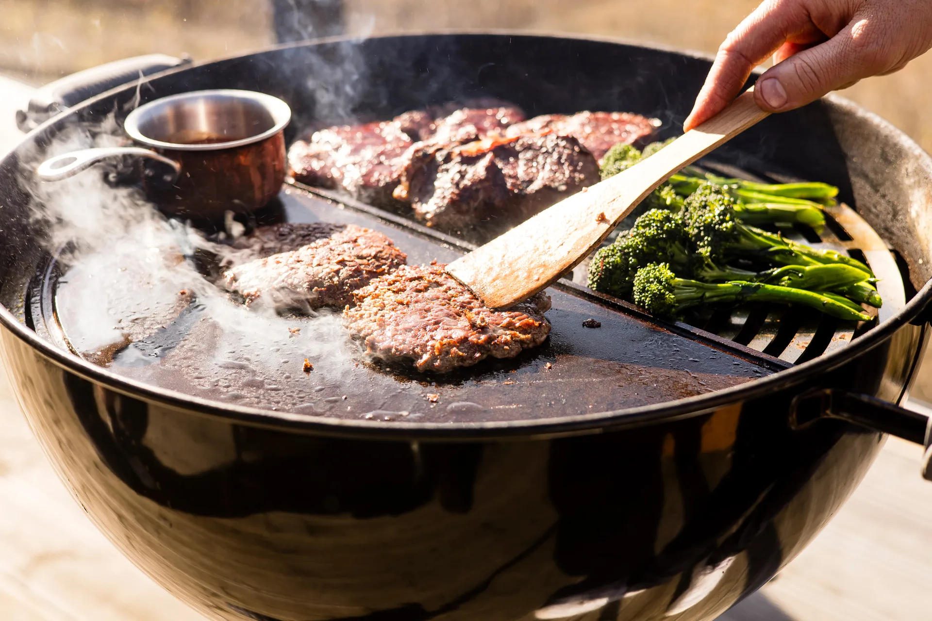 Kockums stekbord, Svart, halvrund, 55 cm Kockums Jernverk