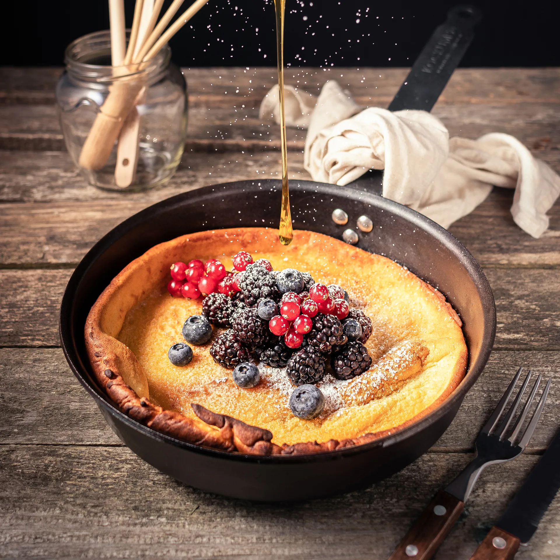 Kockums stekpanna kolstål, 24 cm Kockums Jernverk