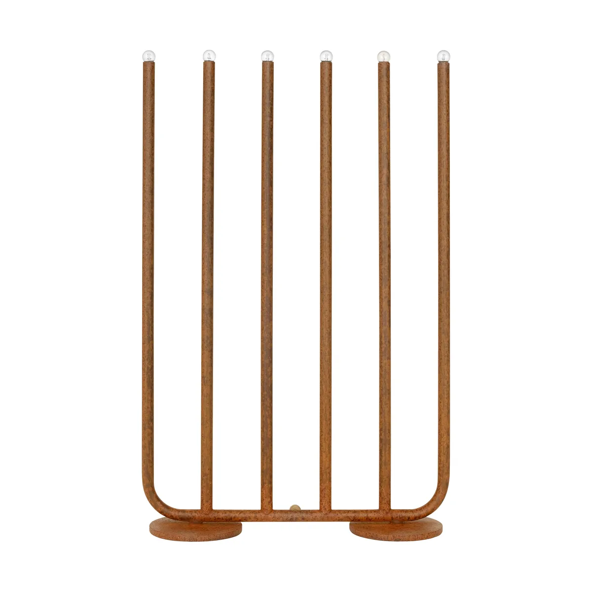 Konsthantverk December Ateljé 2023 ljusstake Rust 6-armad