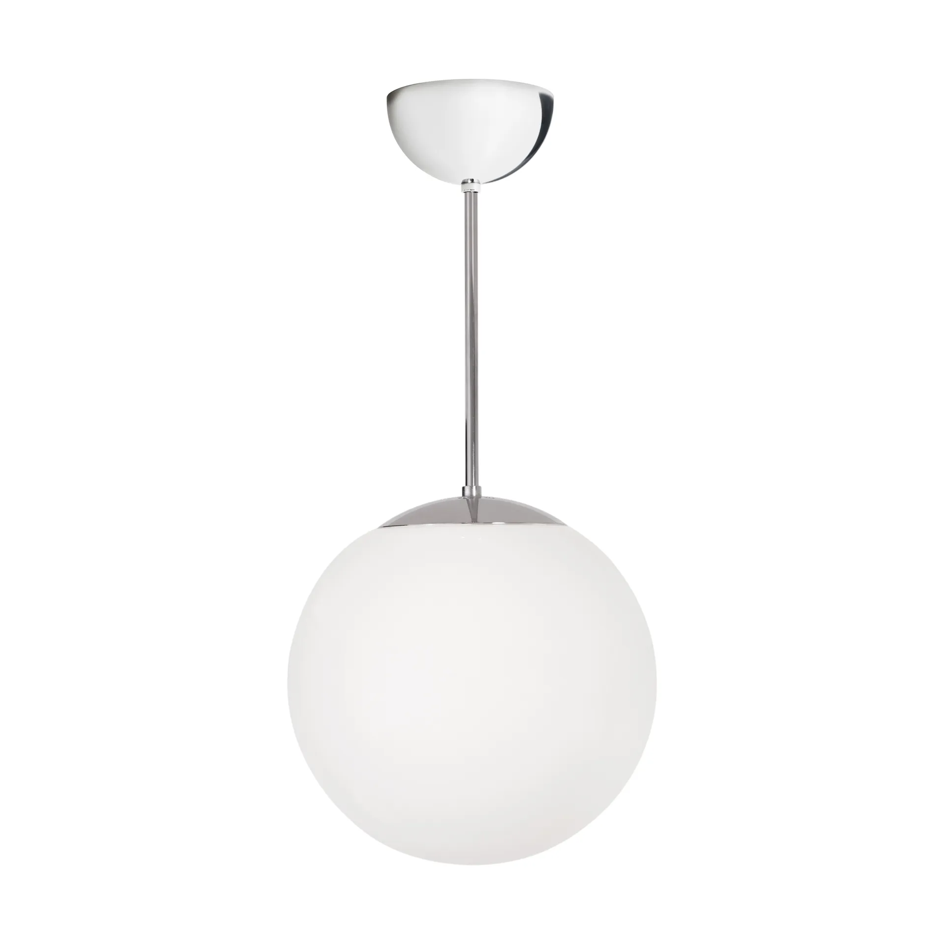 Funkis Glob pendel, White-chrome Ø25 cm Konsthantverk