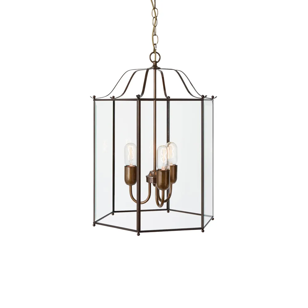 Glimminge 3 pendel Ø32 cm, Oxiderad mässing Konsthantverk