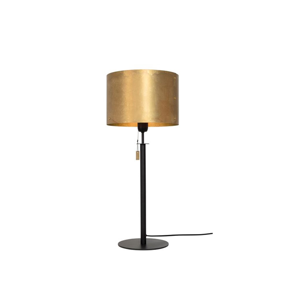 Konsthantverk Svep bordslampa svart/råmässing | Skandinavisk Design | Bordslampor | Svart