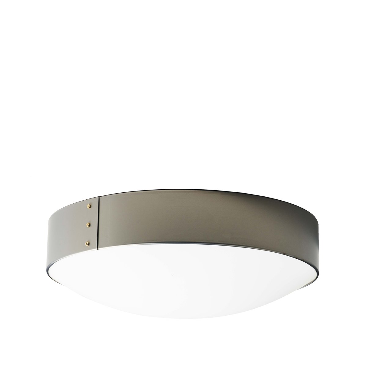 Konsthantverk Svep plafond råjärn, 45cm, opal akryl