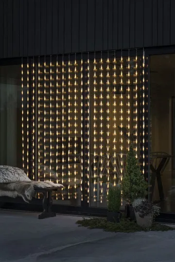 Ljusslinga droppar 400 ljus 200 cm - Klar - Konstsmide