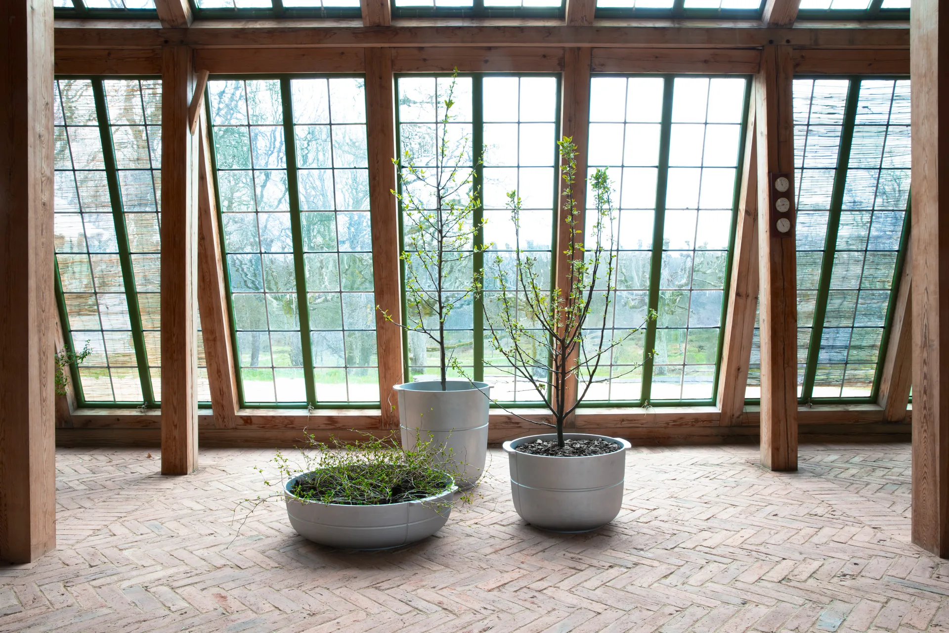 Linea kruka nr 1 hög, Aluminium KORBO