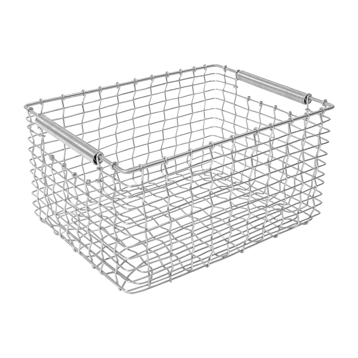 KORBO Rectangular 19 förvaringskorg Syrafast stål | Skandinavisk Design | Förvaringskorgar | Silverfärgad