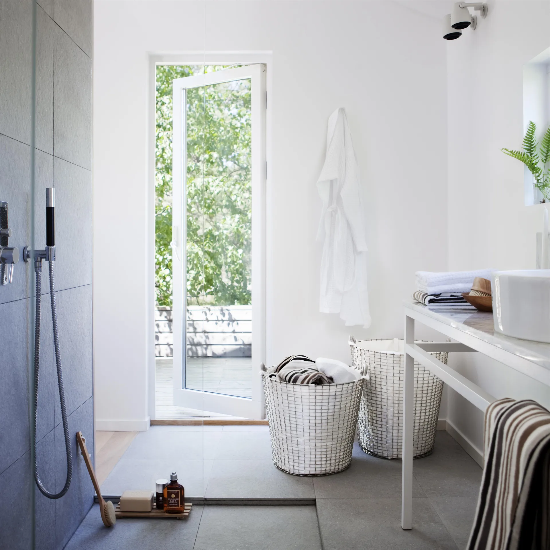 Tvättsäck till Korbokorg, vit 80 l KORBO