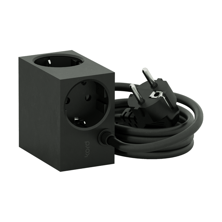 Cuboid grenuttag 2 m - Black - Kord