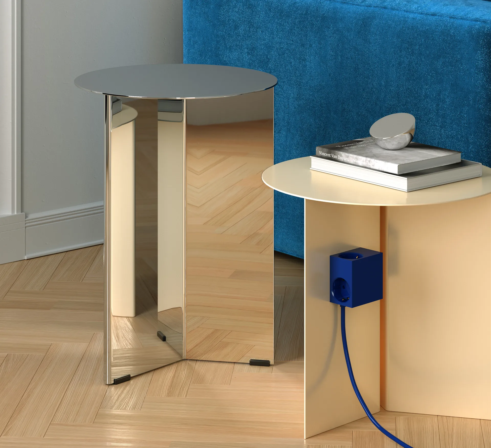 Cuboid+ grenuttag USB-C 30W 2 m, Catalina Blue Kord