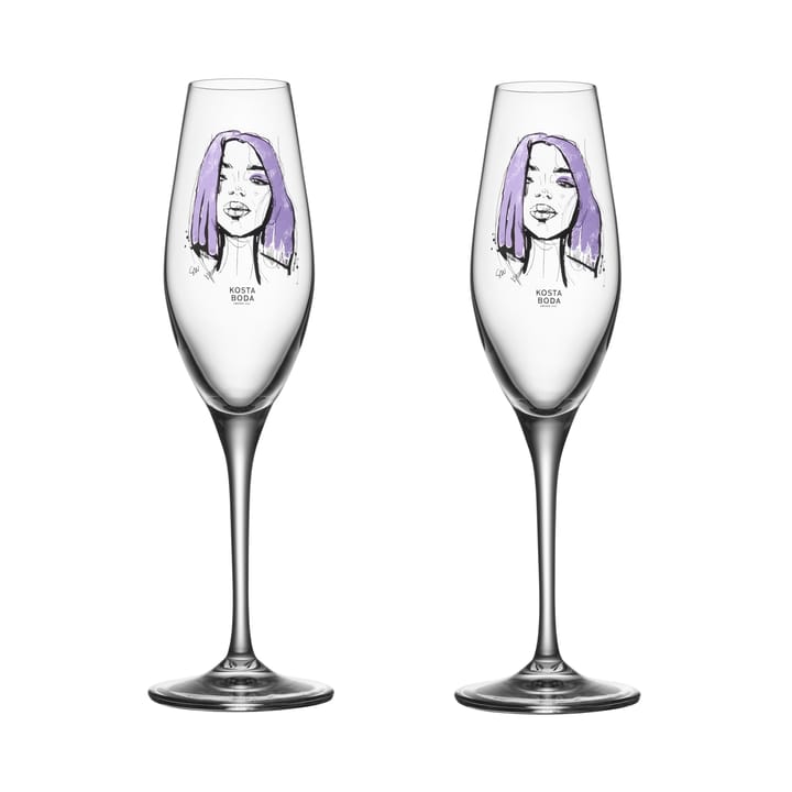 All about you champagneglas 2-pack - Forever Mine - Kosta Boda