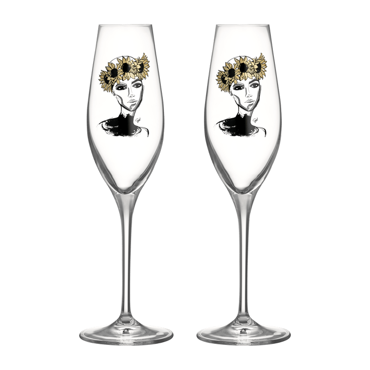 All about you champagneglas 24 cl 2-pack - Let's celebrate you - Kosta Boda