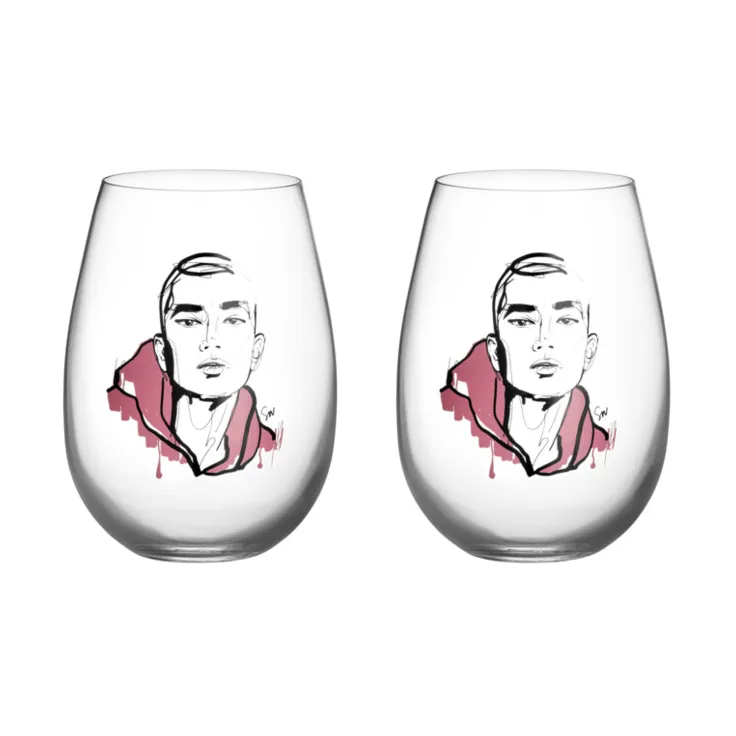 All about you tumblerglas 57 cl 2-pack, Close to him Kosta Boda