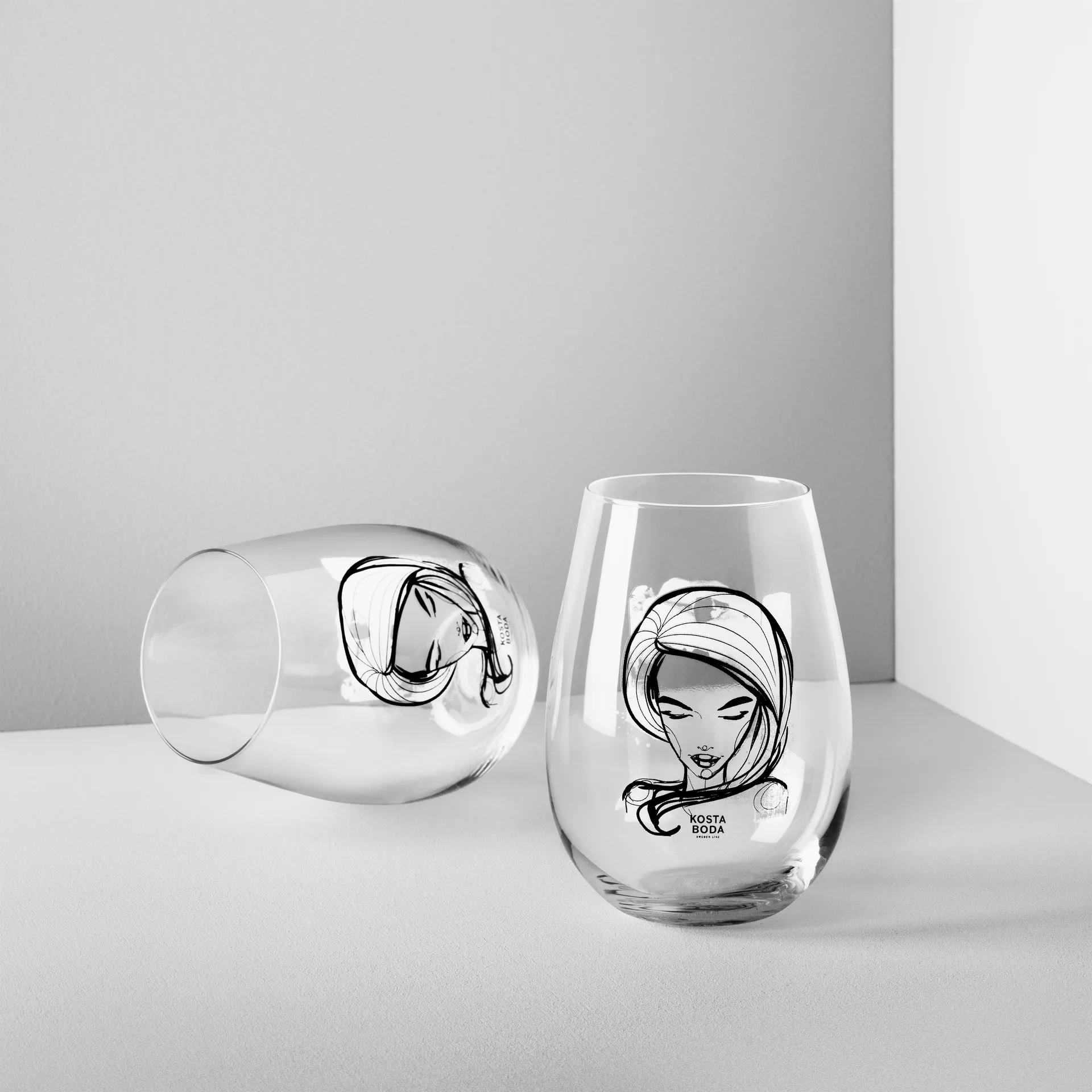 All about you tumblerglas 57 cl 2-pack, need you (vit) Kosta Boda