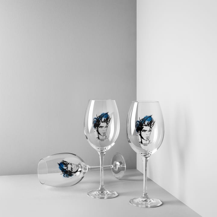 All about you vinglas 52 cl 2-pack, Miss him (blå) Kosta Boda