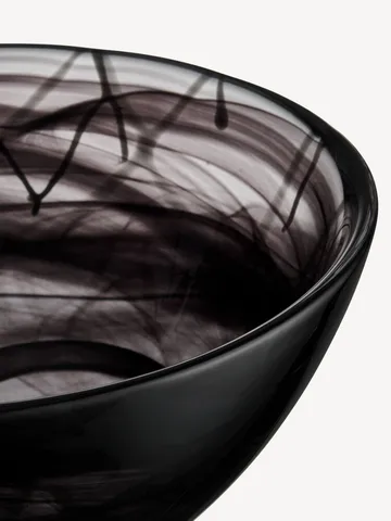 Contrast skål 230 mm - Svart-svart - Kosta Boda