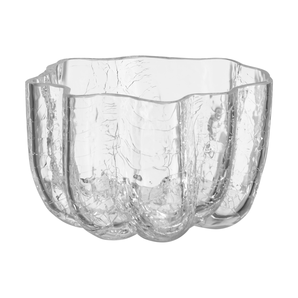 Kosta Boda Crackle ljuslykta 5,8 cm Klar | Skandinavisk Design | Ljuslyktor & Ljusfat | Transparent