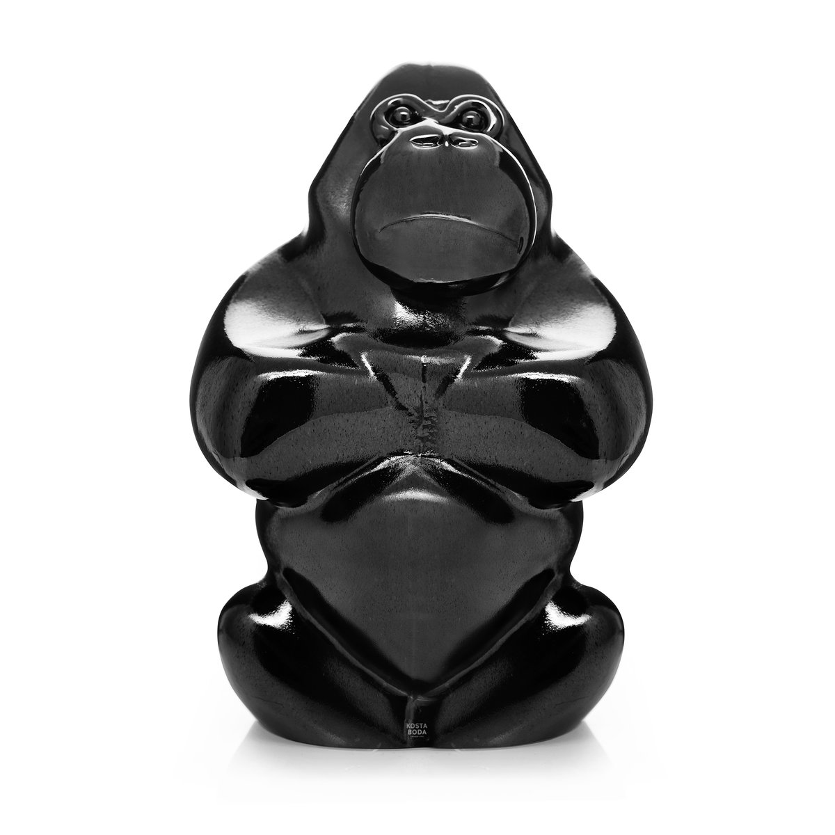 Kosta Boda Gabba Gabba Hey skulptur 305 mm Svart | Skandinavisk Design | Konstglas | Svart