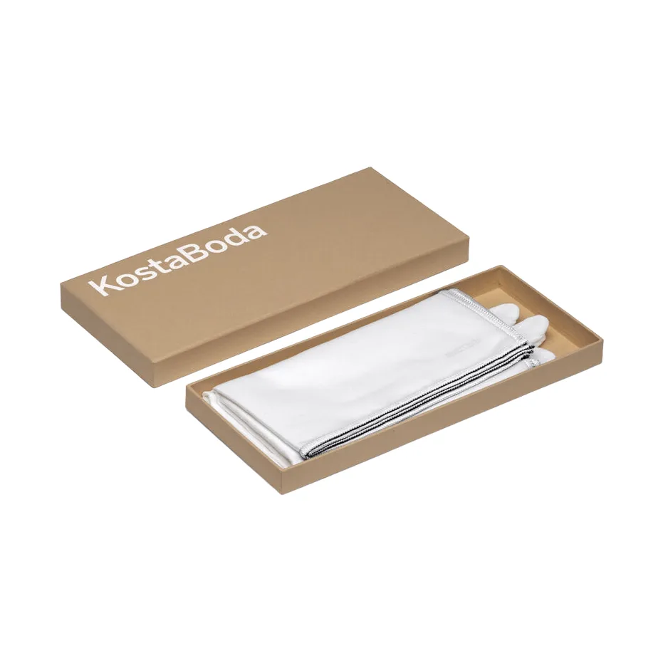 Kosta Boda glass care set box, Vit, large Kosta Boda